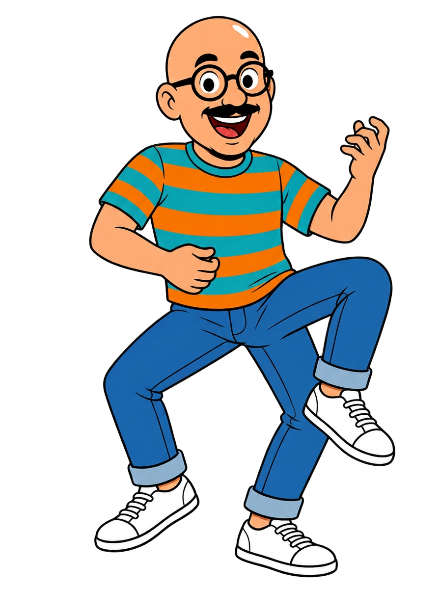 Baldo — Air guitar, one knee up