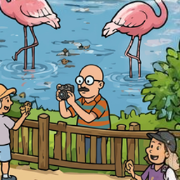 Baldo — Photographing the flamingos